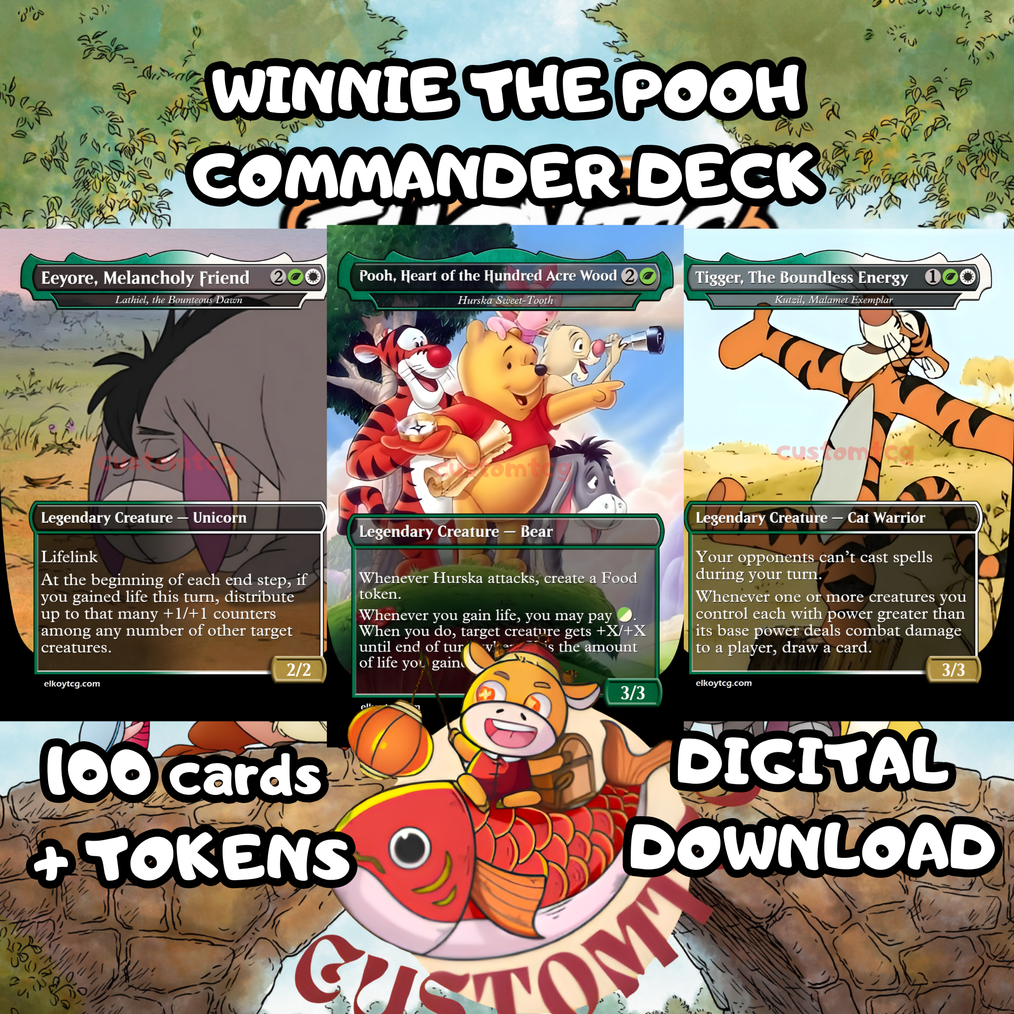 Winnie the Pooh Custom Commander Deck (Digital Download)