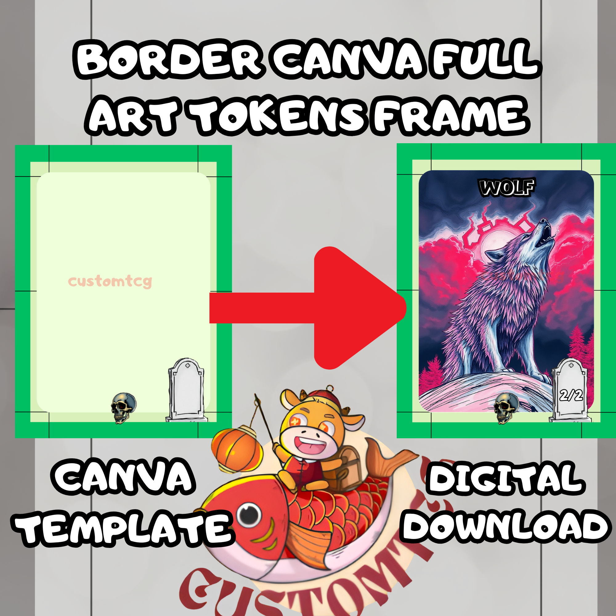 Border Canva Full Art Tokens Frame