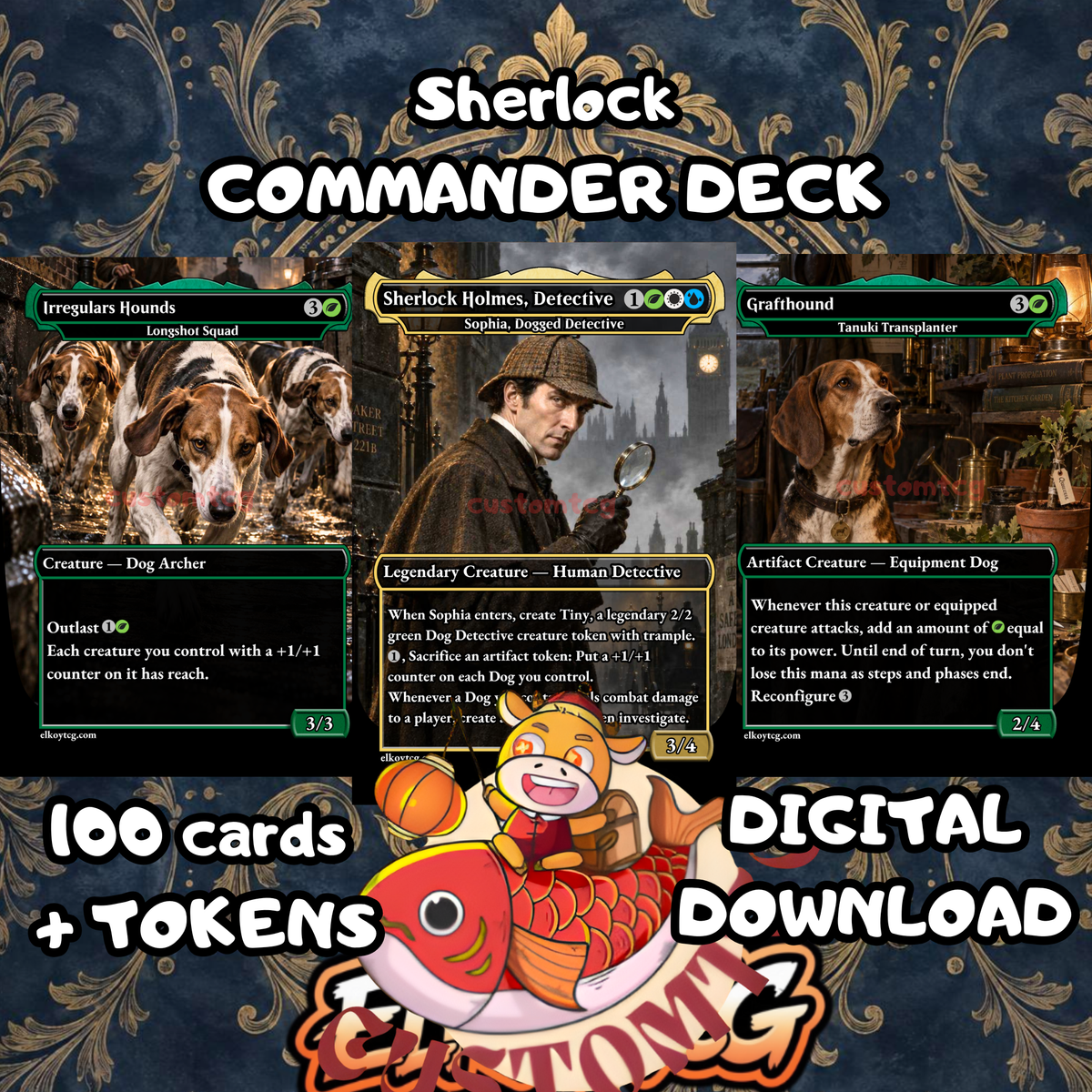 SHERLOCK HOLMES — Custom Commander Deck (Digital Download)