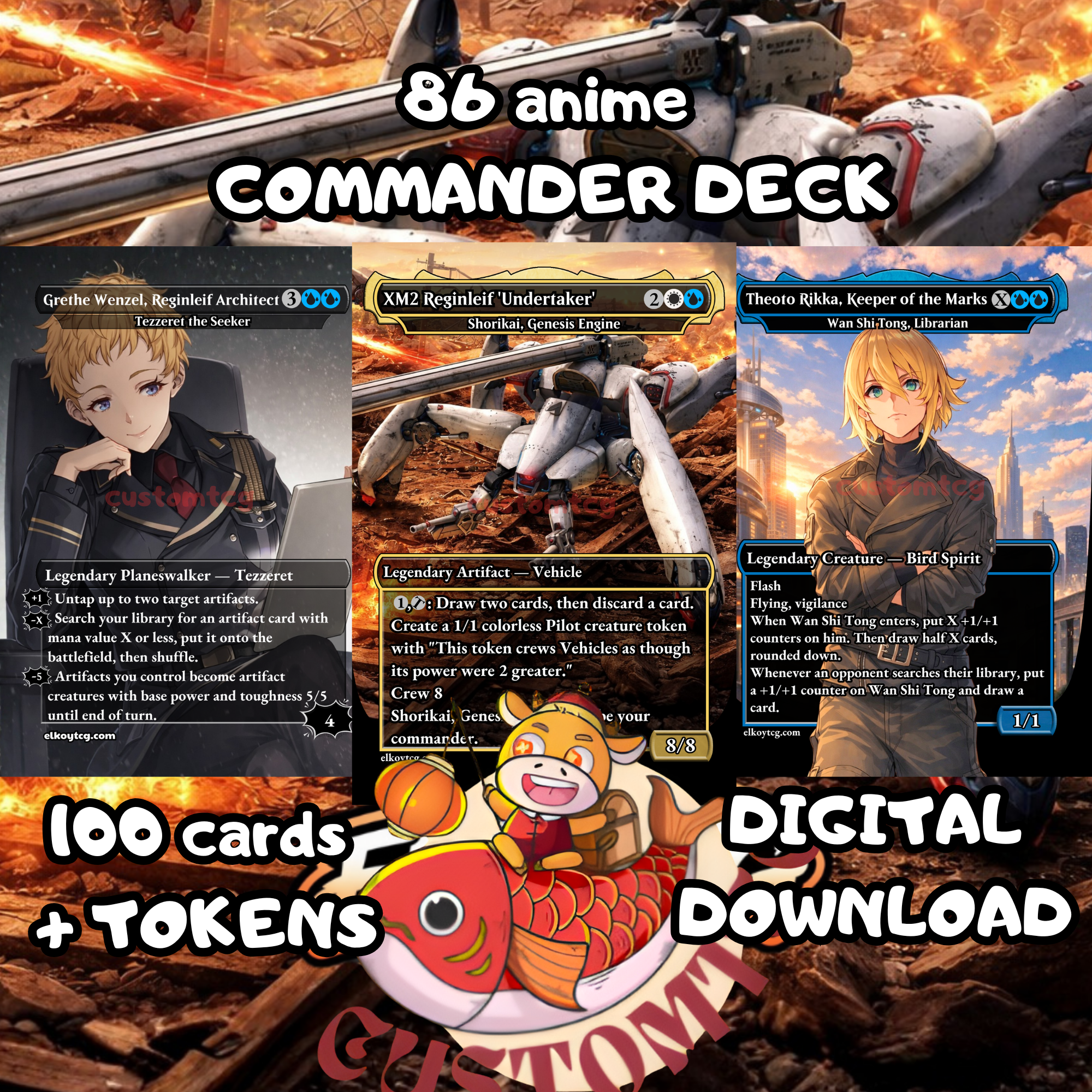86 Anime Custom Commander Deck