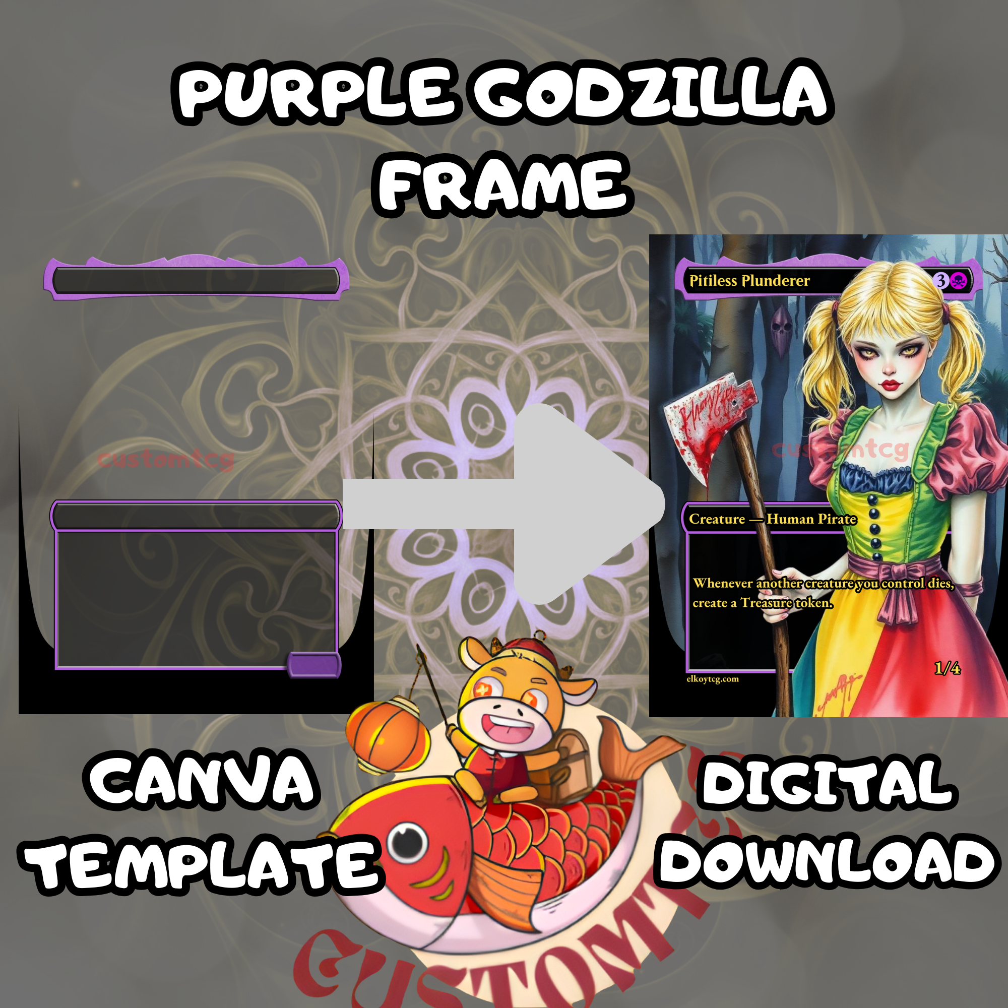 Purple Godzilla Frame