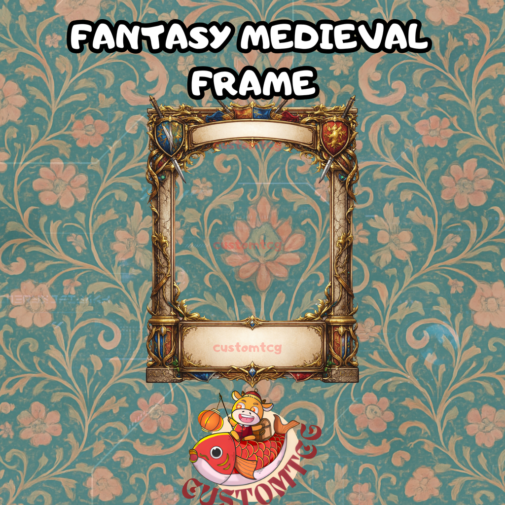 Premium MTG Card Frame Bundle — 11 PNG Transparent Frames for Custom Proxy Cards | Canva & Photoshop Ready