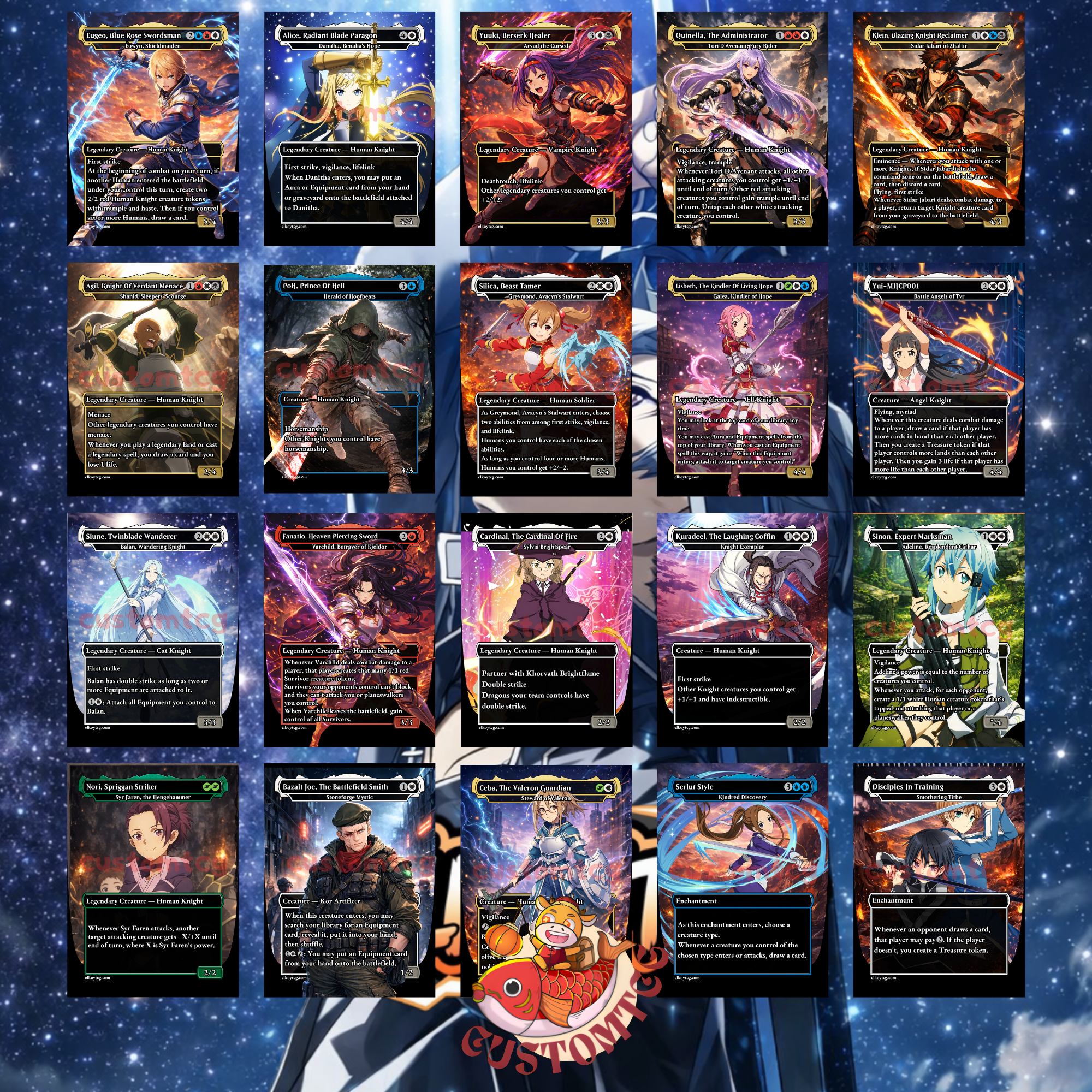 Sao Custom Deck - Sword Art Online Custom Commander Deck (Digital Download)