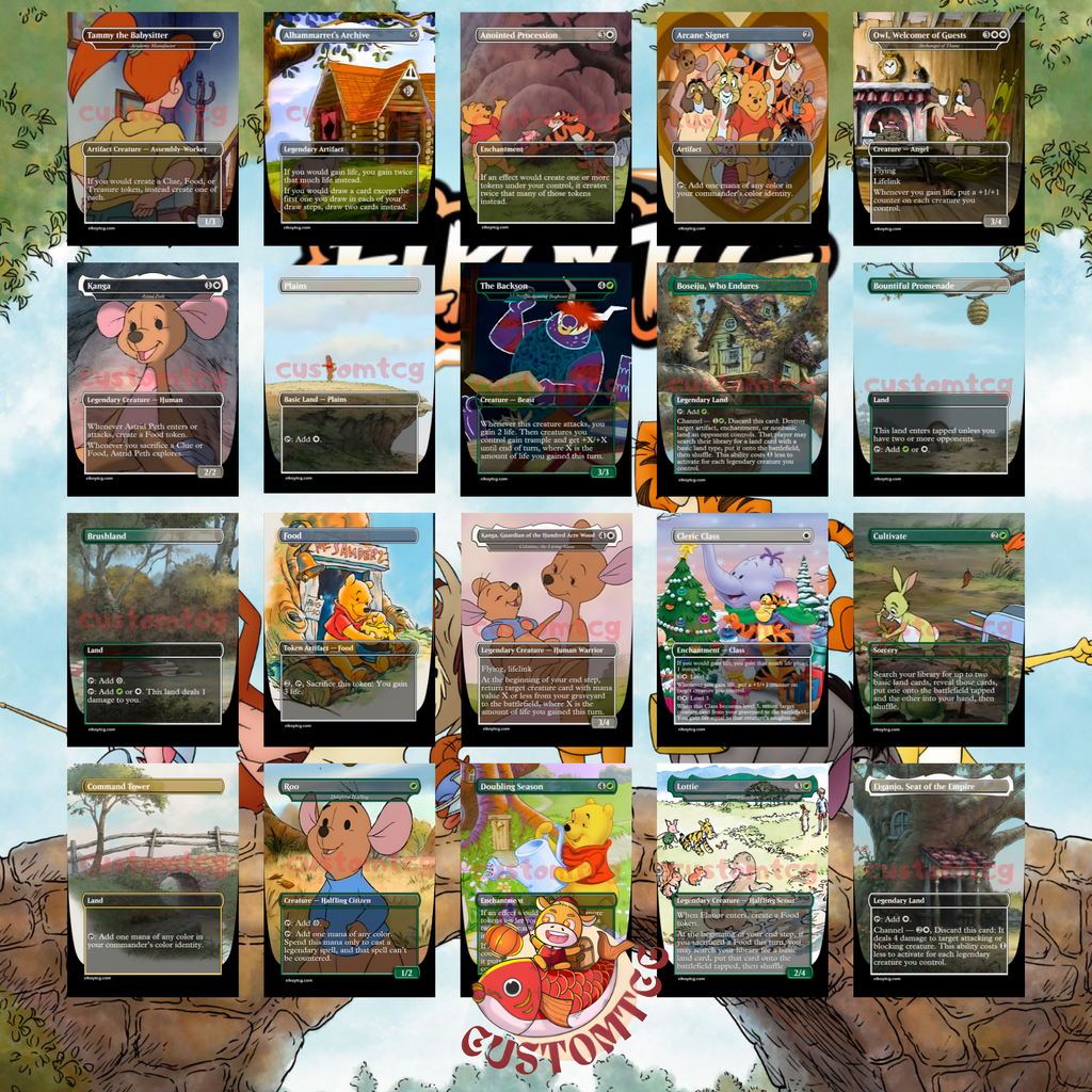 Winnie the Pooh Custom Commander Deck (Digital Download)