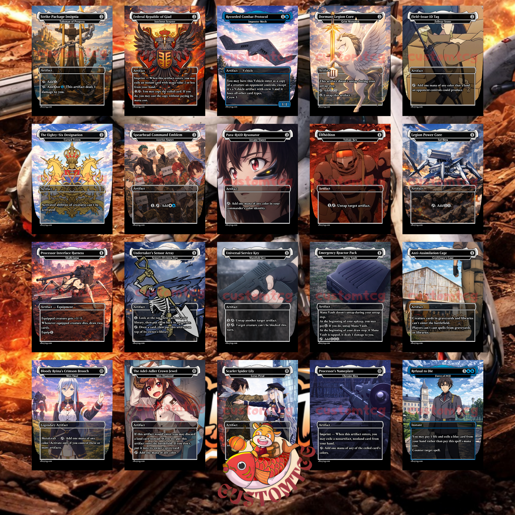 86 Anime Custom Commander Deck