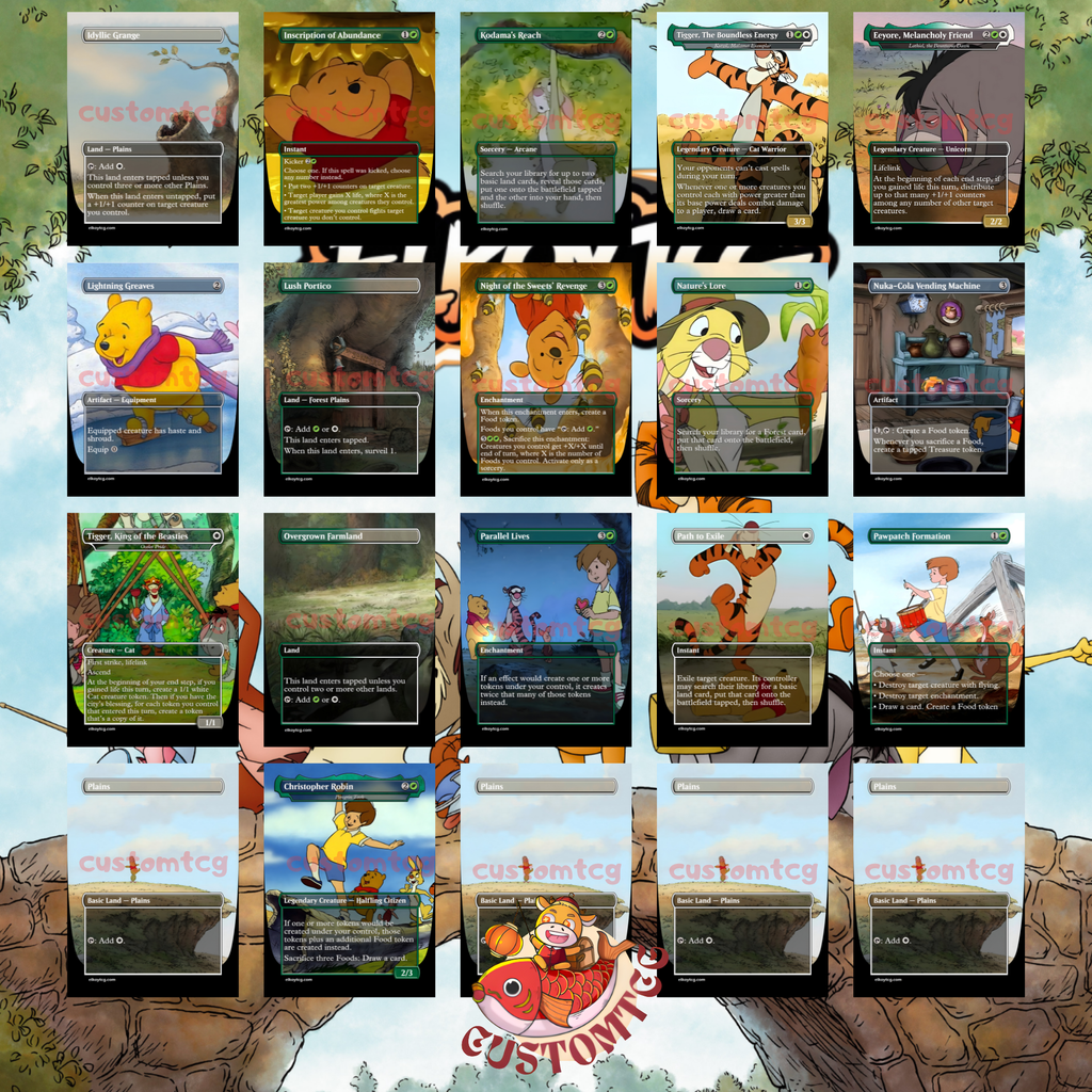 Winnie the Pooh Custom Commander Deck (Digital Download)