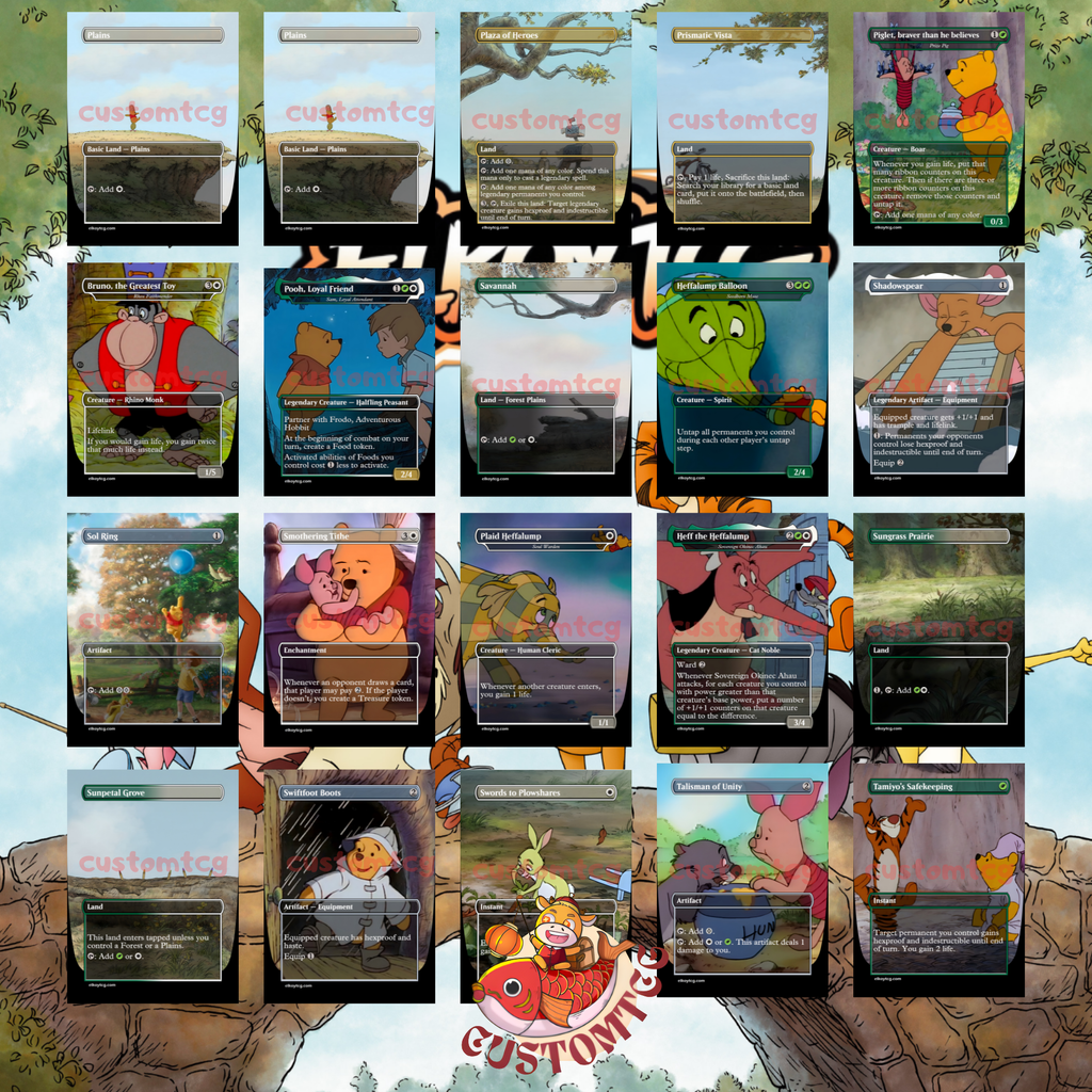 Winnie the Pooh Custom Commander Deck (Digital Download)