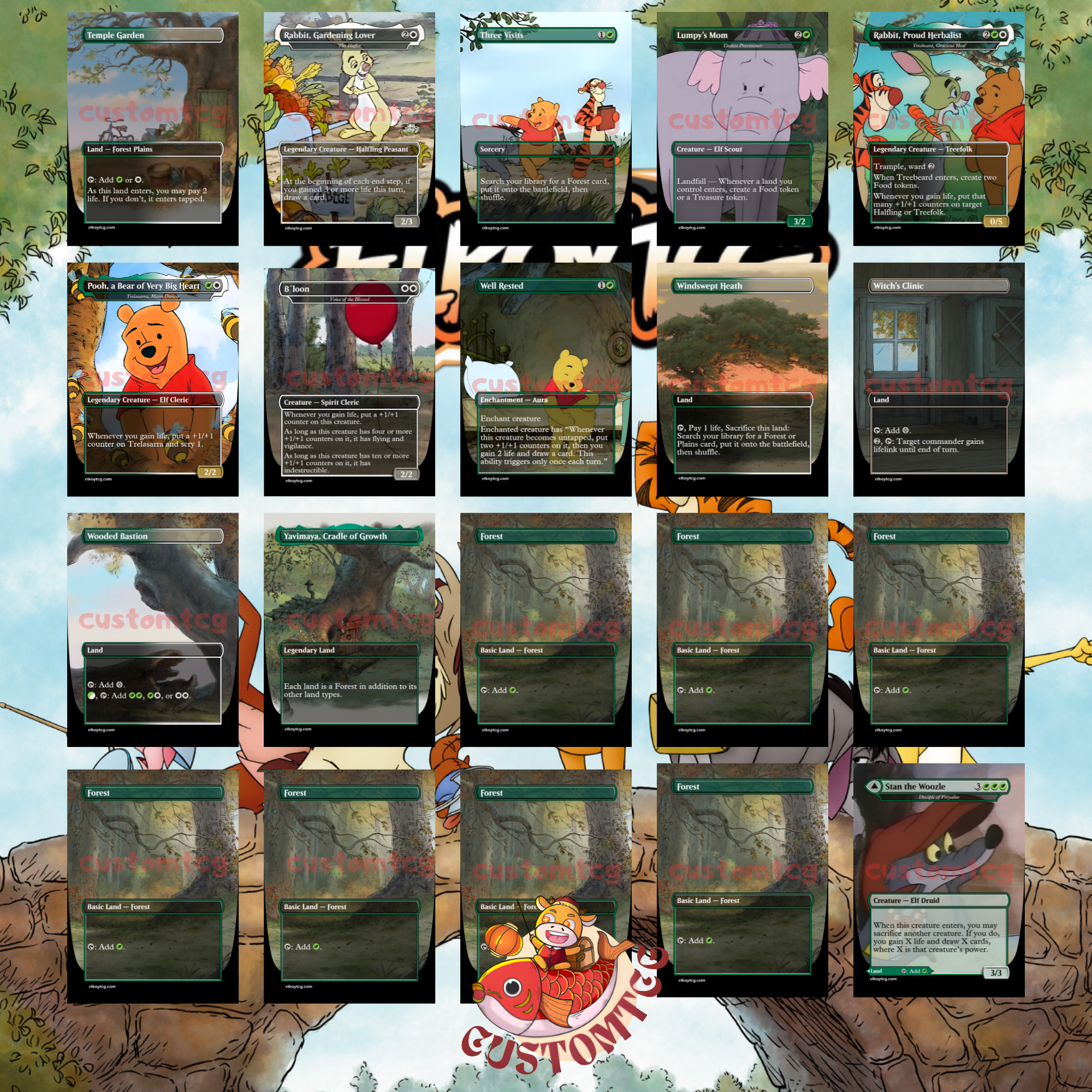 Winnie the Pooh Custom Commander Deck (Digital Download)