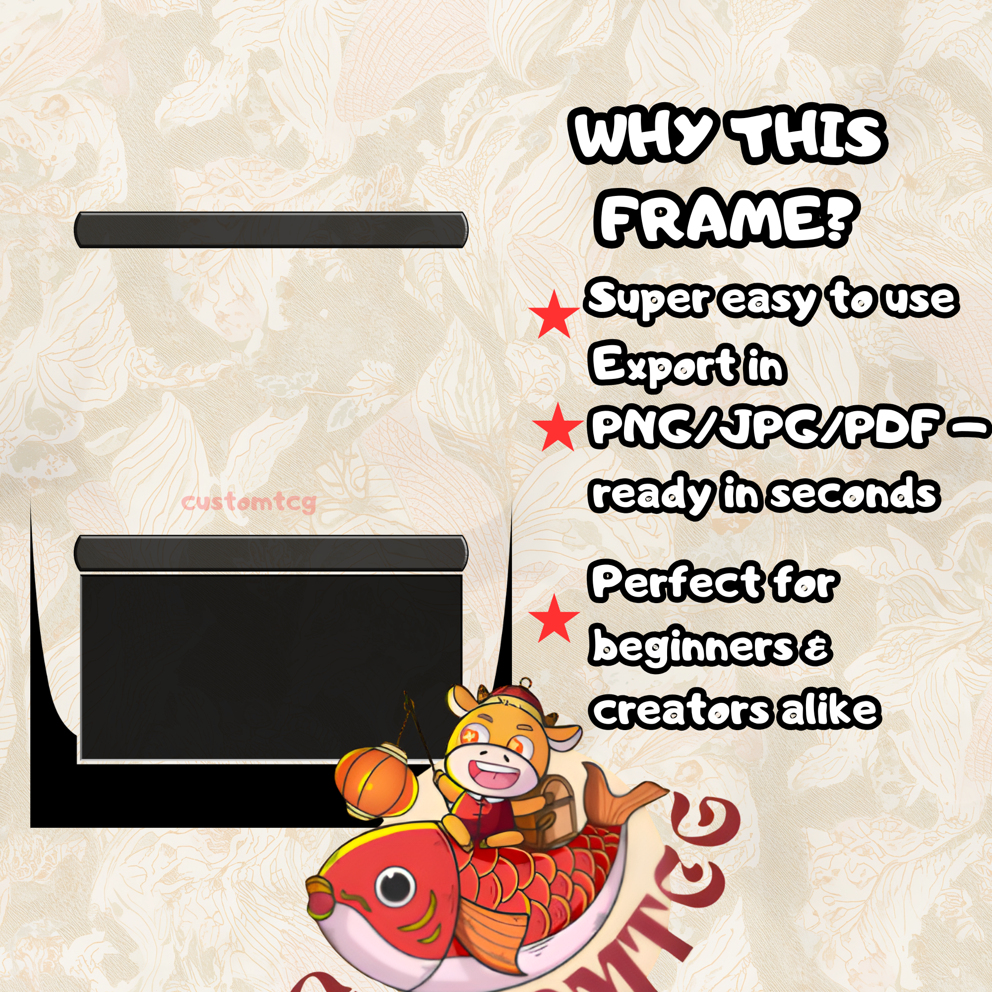 Borderless Full Art Frame - Nickname + No Nickname
