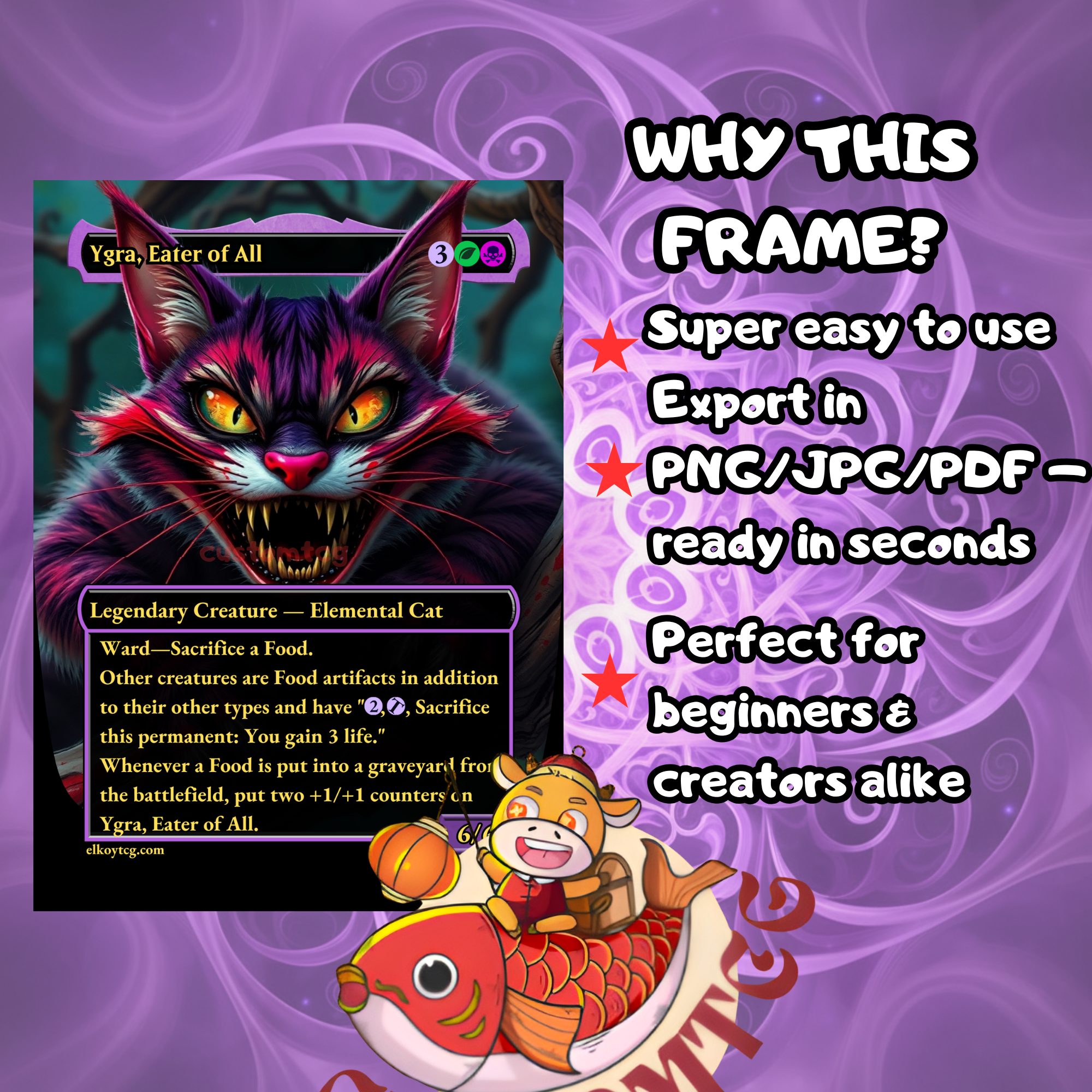 Purple Godzilla Frame