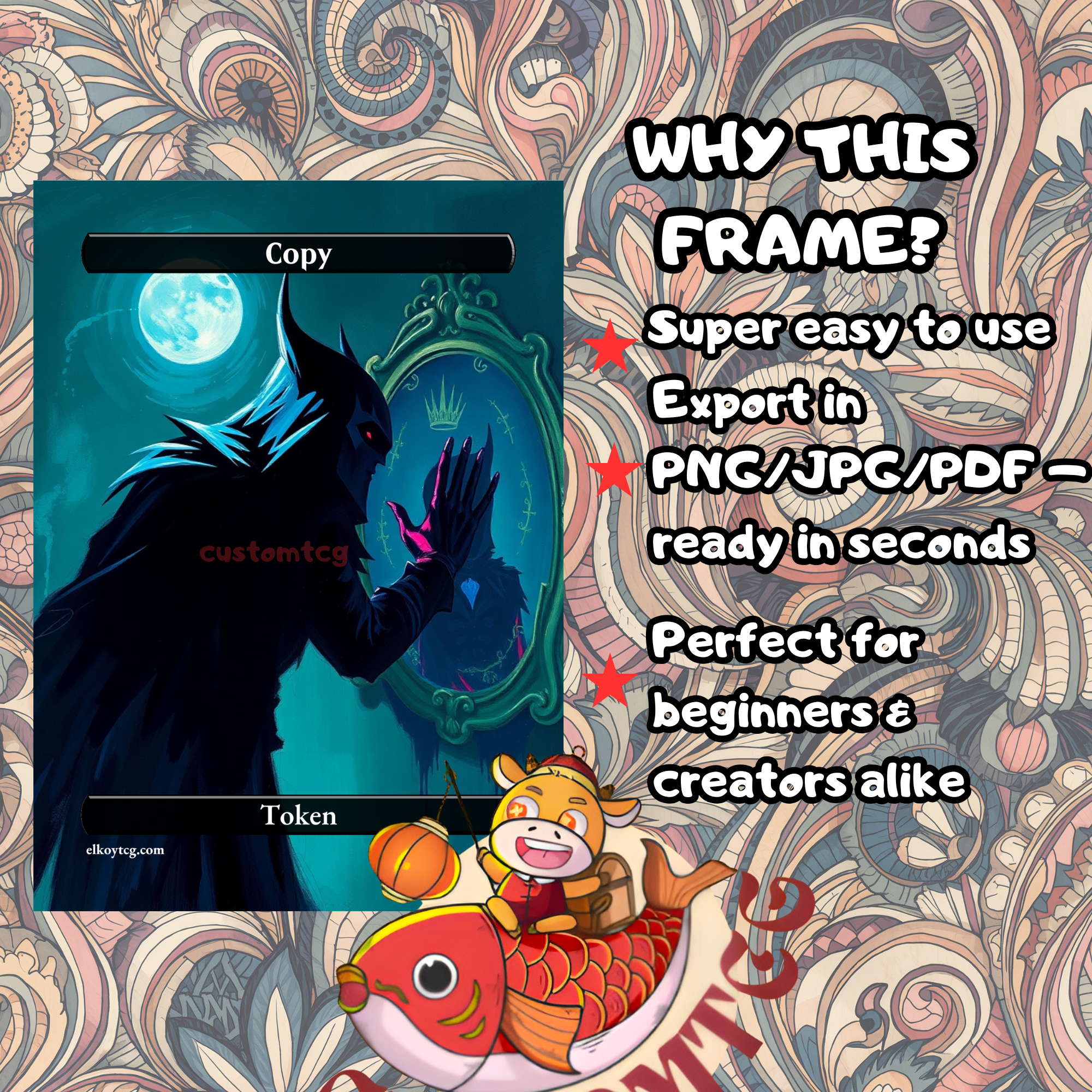 Borderless Full Art Token Frame