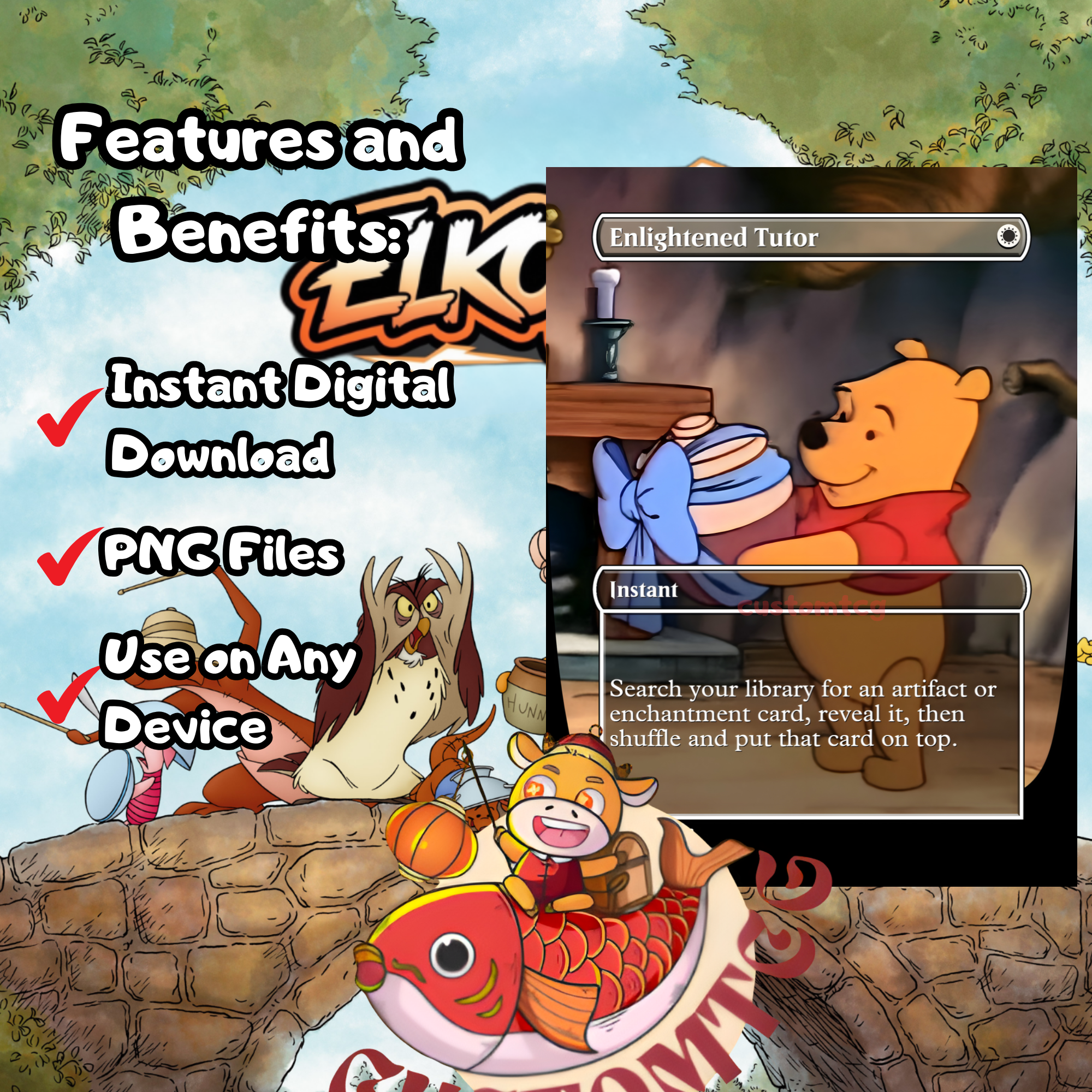 Winnie the Pooh Custom Commander Deck (Digital Download)