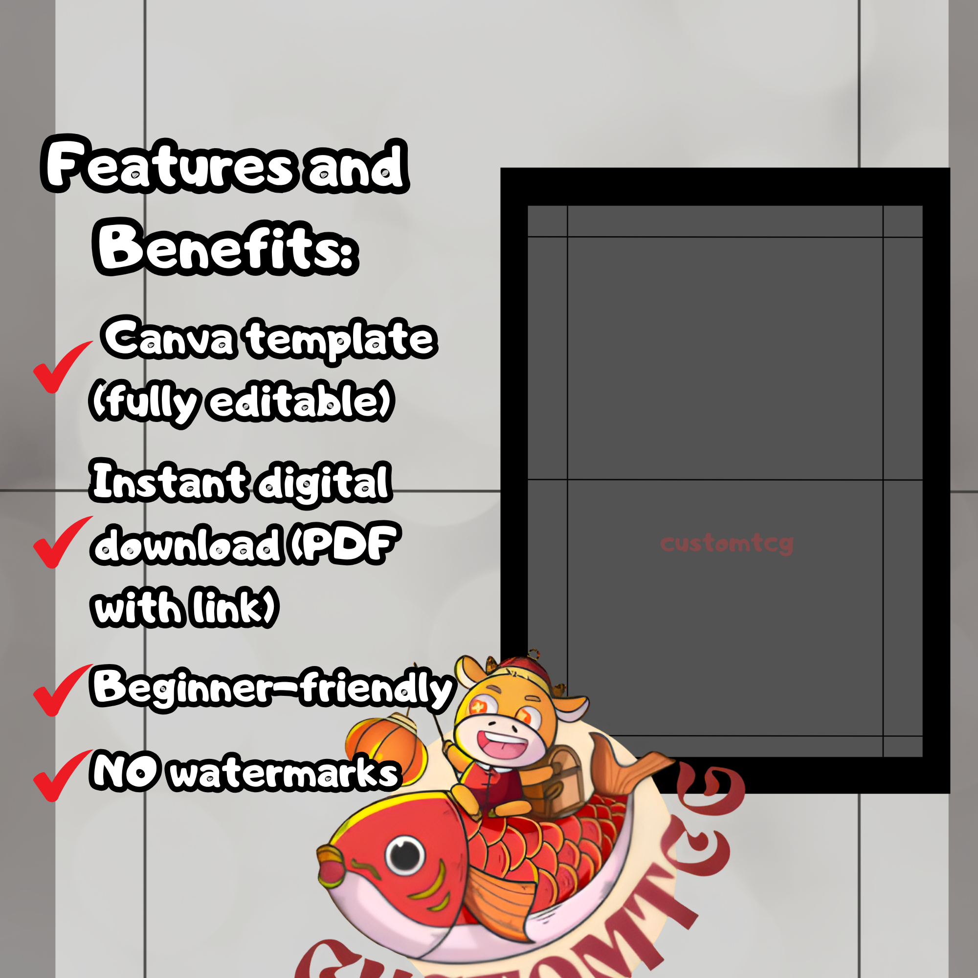 Border Canva Full Art Tokens Frame