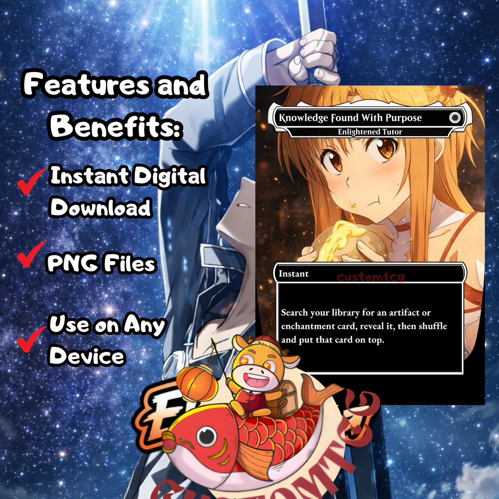 Sao Custom Deck - Sword Art Online Custom Commander Deck (Digital Download)