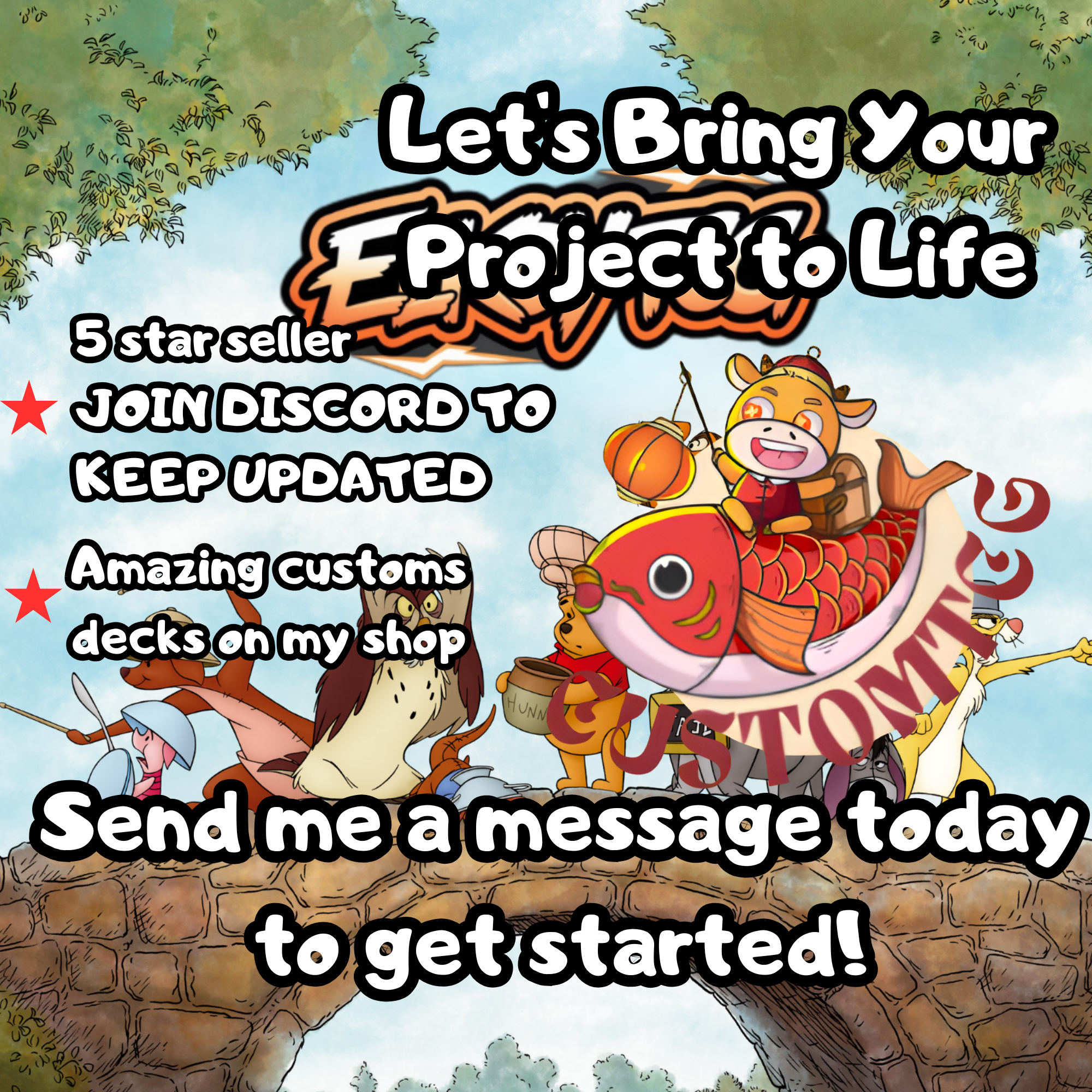 Winnie the Pooh Custom Commander Deck (Digital Download)