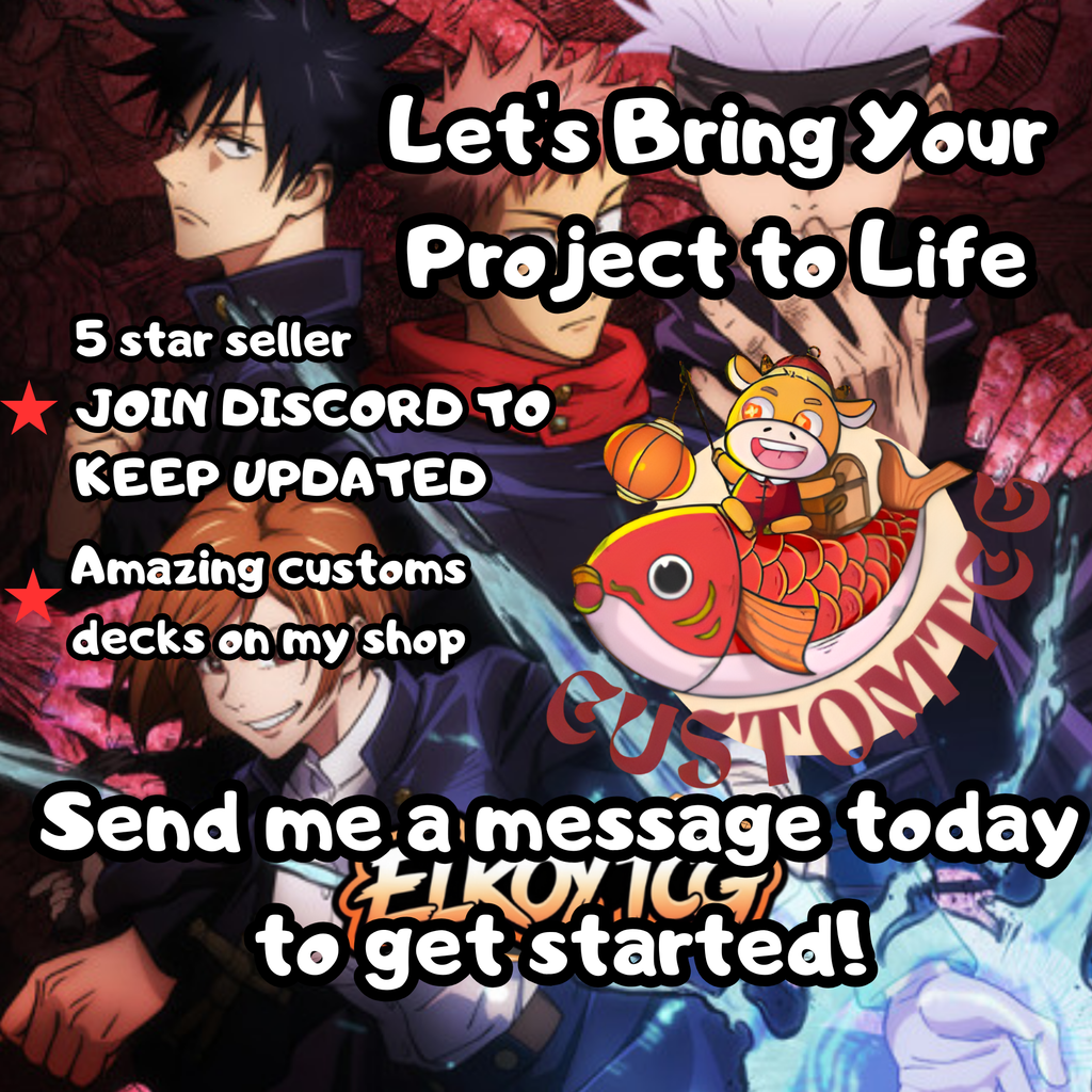 Jujutsu Kaisen Custom MTG Commander Deck (Digital Download) — 100 Cards + Tokens (PNG Files)