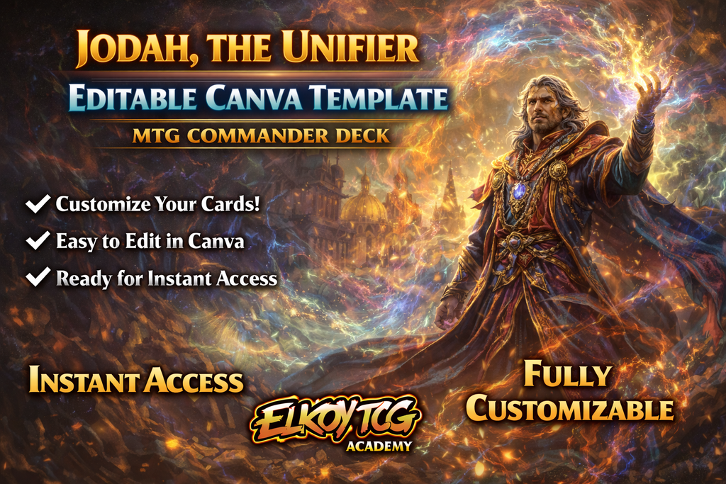 Jodah, the Unifier - Editable Canva Template - MTG Commander Deck